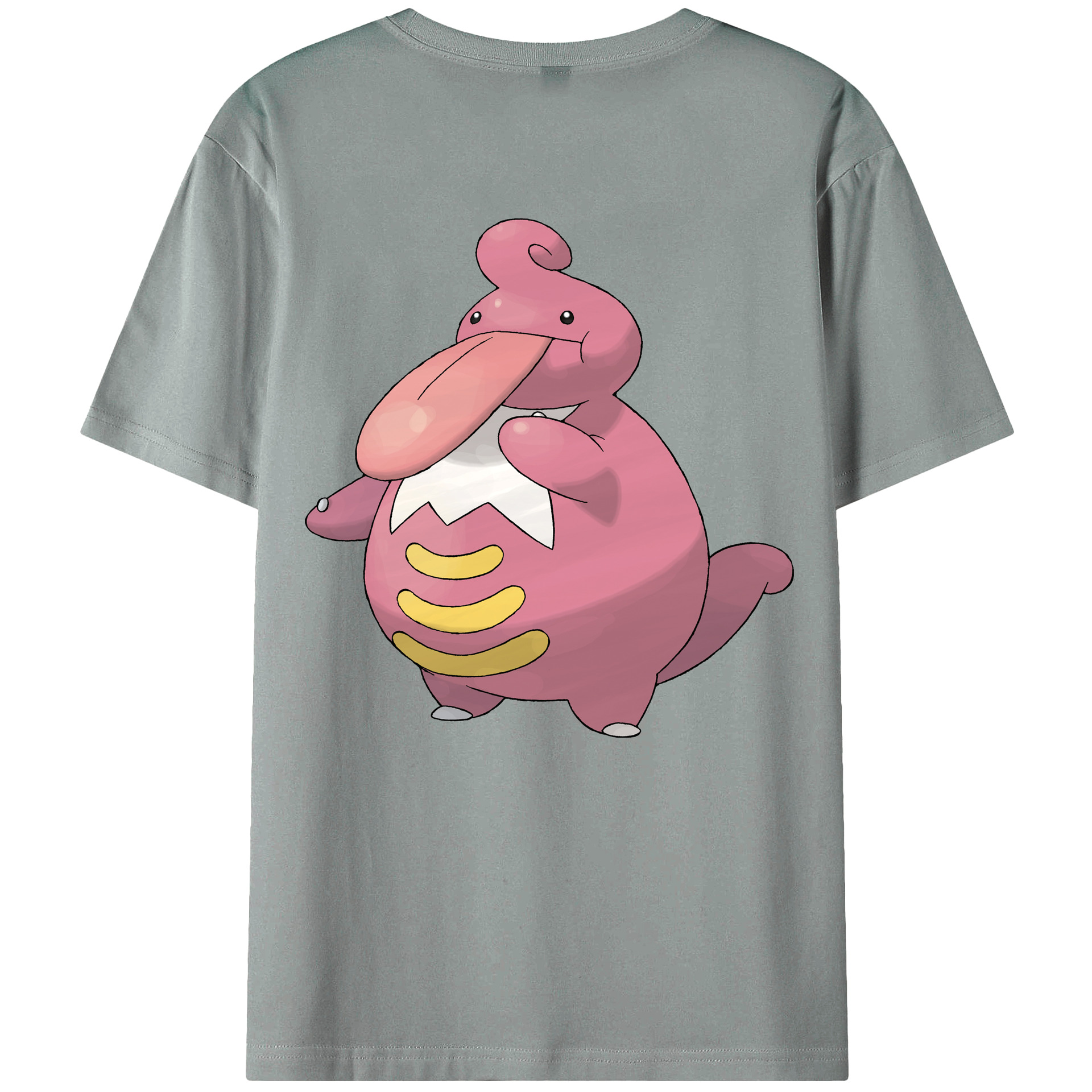 （画像用） ポケットモンスター Pokémon 綿100％ メンズ半袖Tシャツ（バックプリント） 通気性
